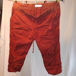 Torrid | Burnt Orange Capri Pants | Size 22 | Elastic Waist with Tie